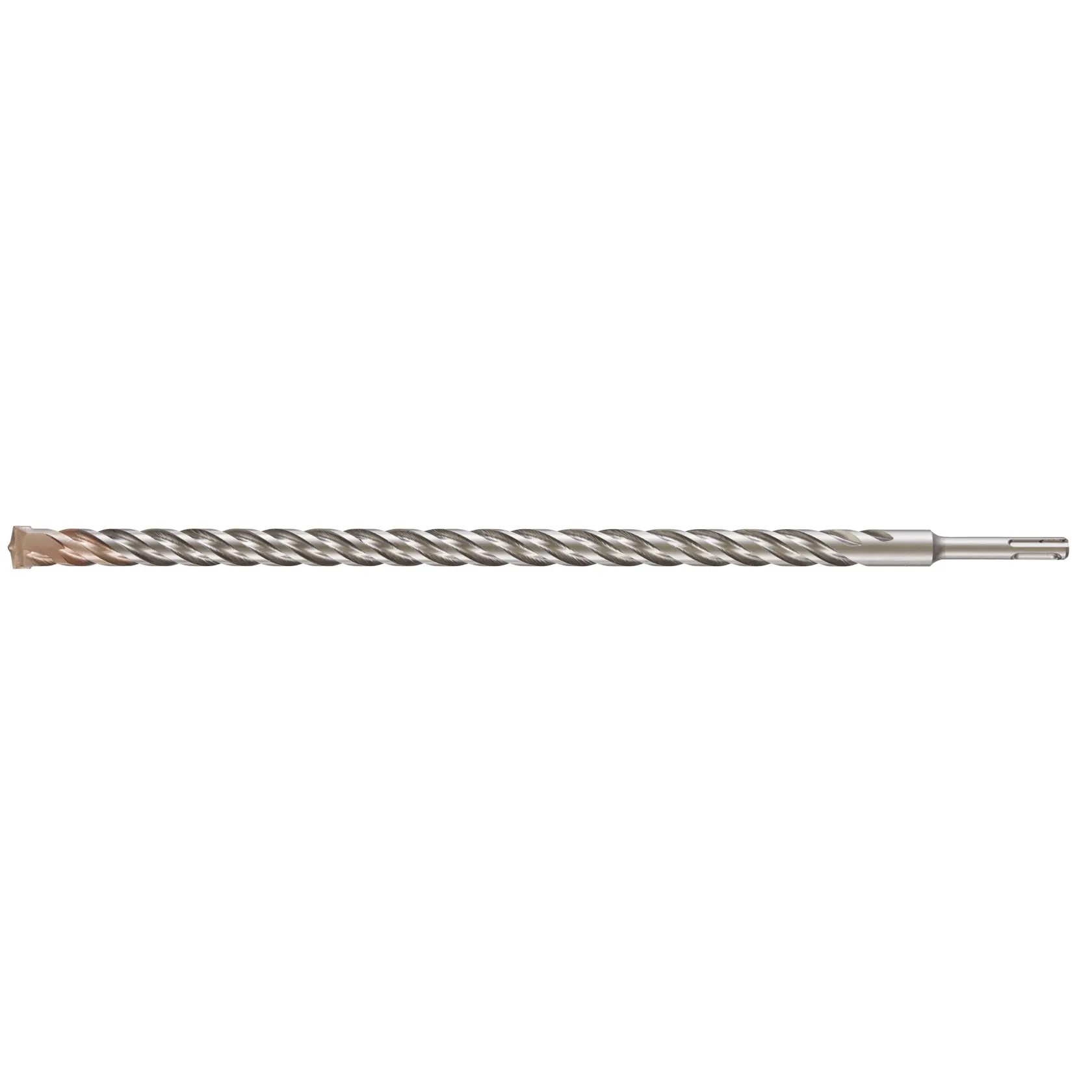 A DEWALT DT9590 metal rotary drill bit with spiral flutes for masonry or concrete applications, shown against white.
