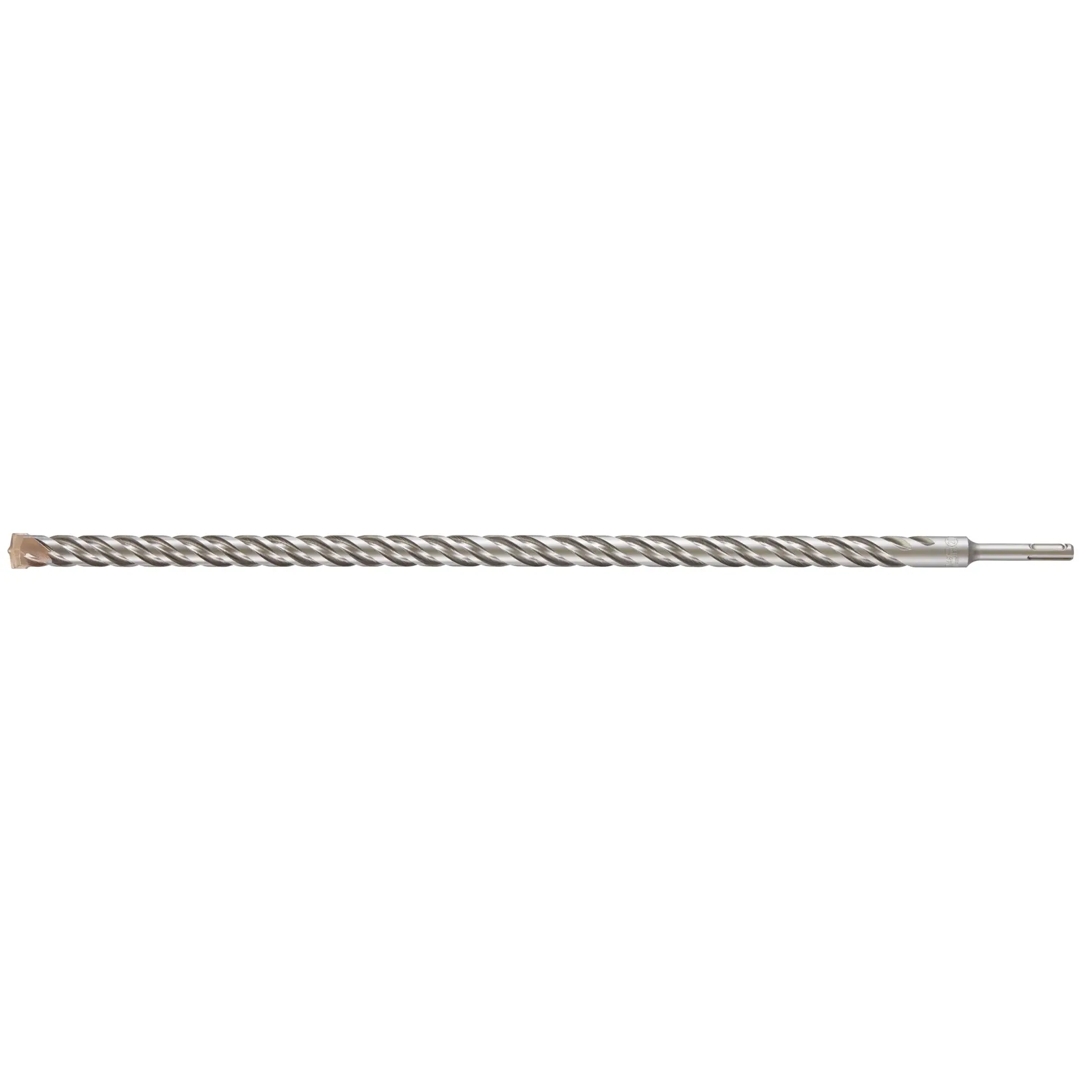 Long SDS masonry drill bit with spiral fluting for hammer drills, shown against a white background.
