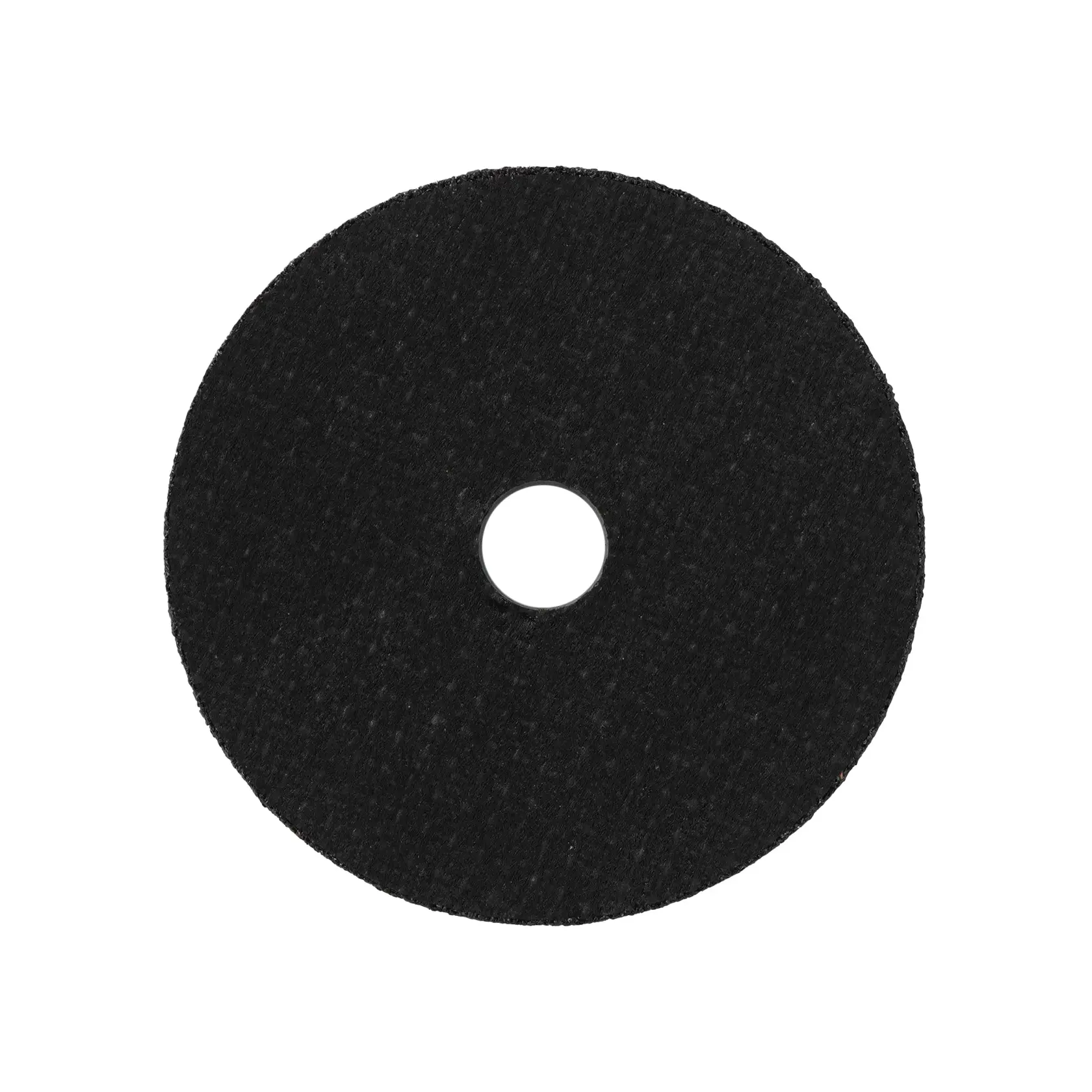 A black circular cutting or grinding disc with a hole in the center, shown against a white background.